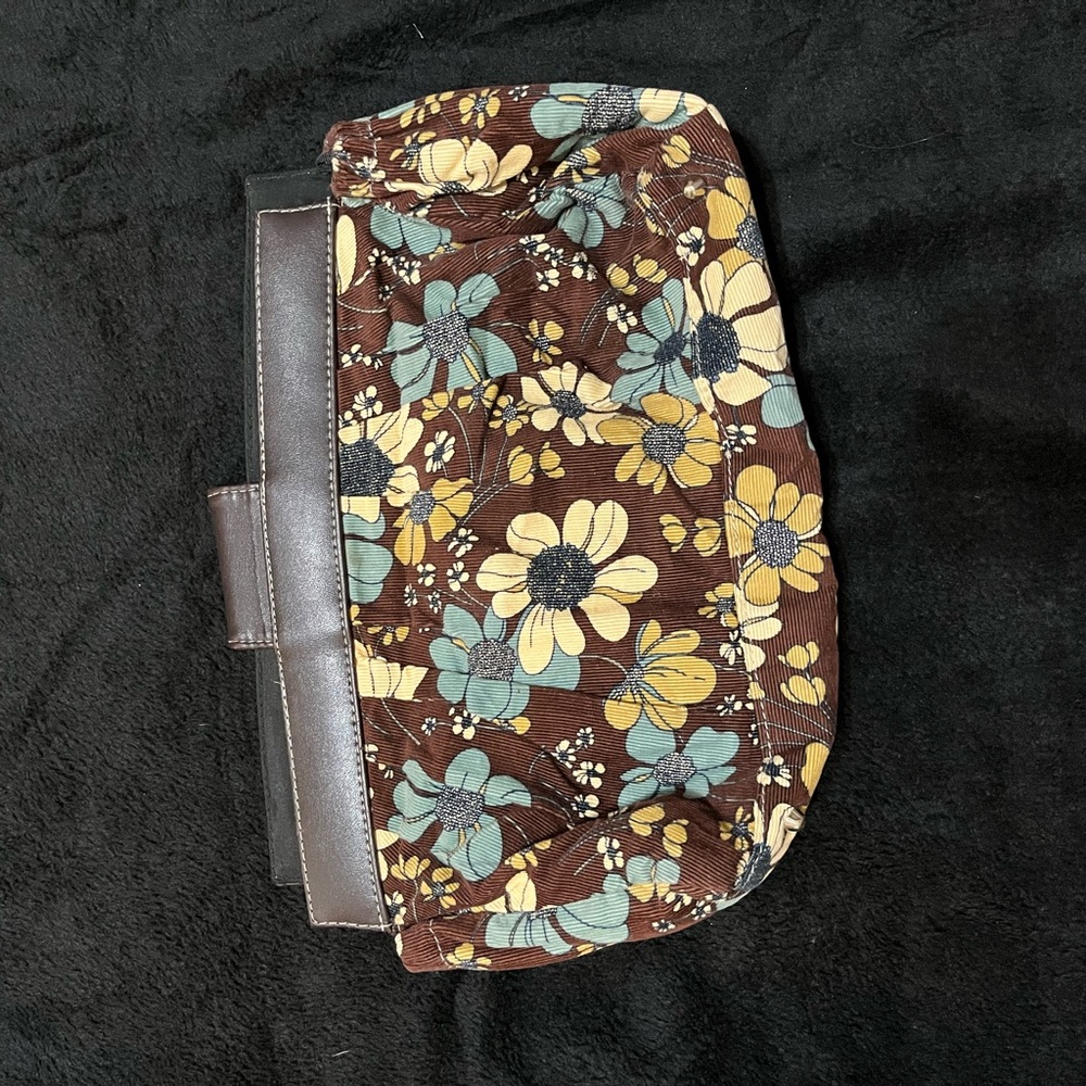 Flowered corduroy Demi sized Miche shell